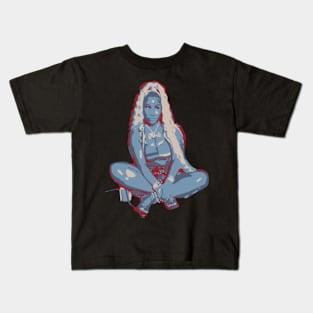 Nicki Minaj Tribute Music Hip Hop Tribute - nicki cardi b ice spice sza doja cat hip hop megan thee stallion kendrick lamar Kids T-Shirt